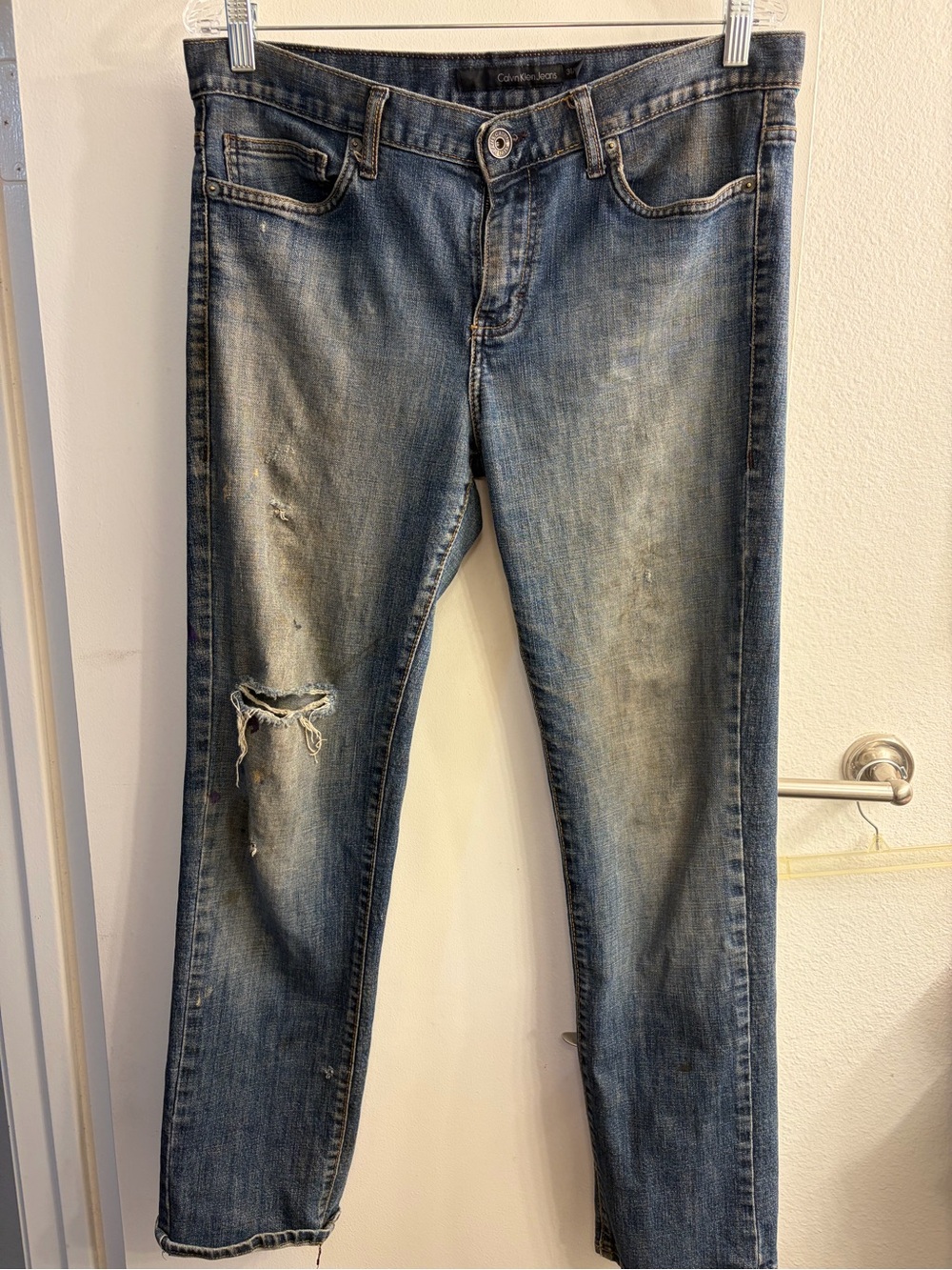 Calvin Klein Jeans Women's Faded Blue Skinny Jeans